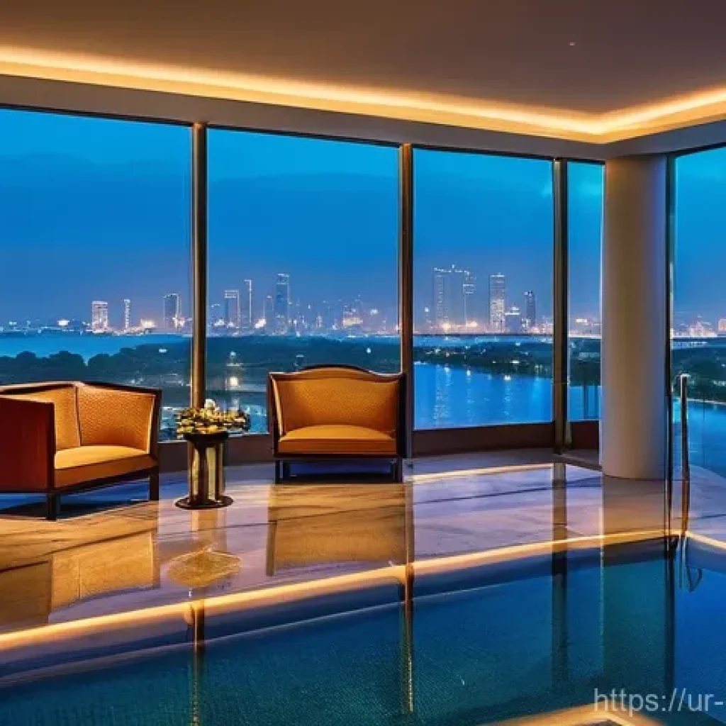 콩고 공화국 관광객을 위한 숙박 옵션 - **Prompt 1: Luxurious City Escape in Kinshasa**
    "A vibrant, upscale scene inside a luxurious 5-s...